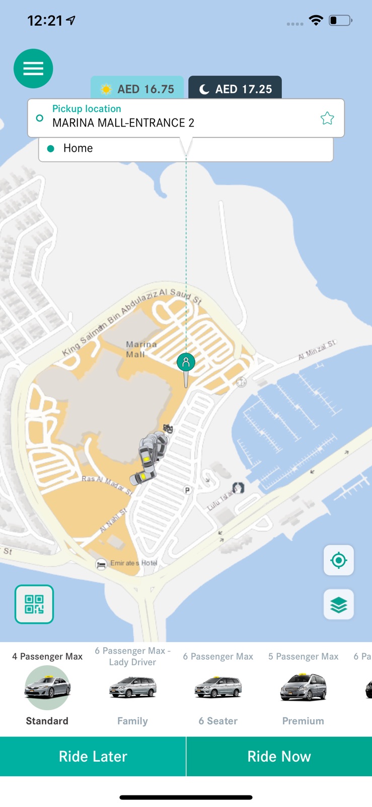 Abu Dhabi Taxi iphone screenshot 1