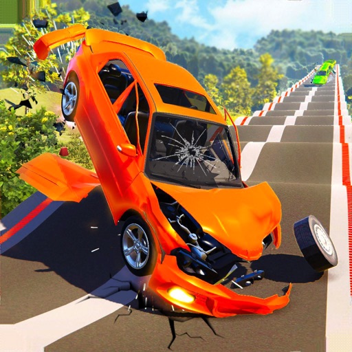 Road Bump Car Crash Beam Drive iOS App