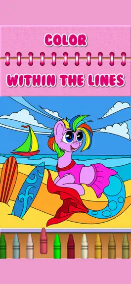 Game screenshot Pony Mermaid Coloring Book hack