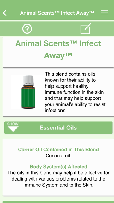 Ref Guide for Essential Oils Screenshot