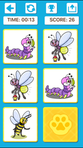 Animal Memory Matching Games screenshot