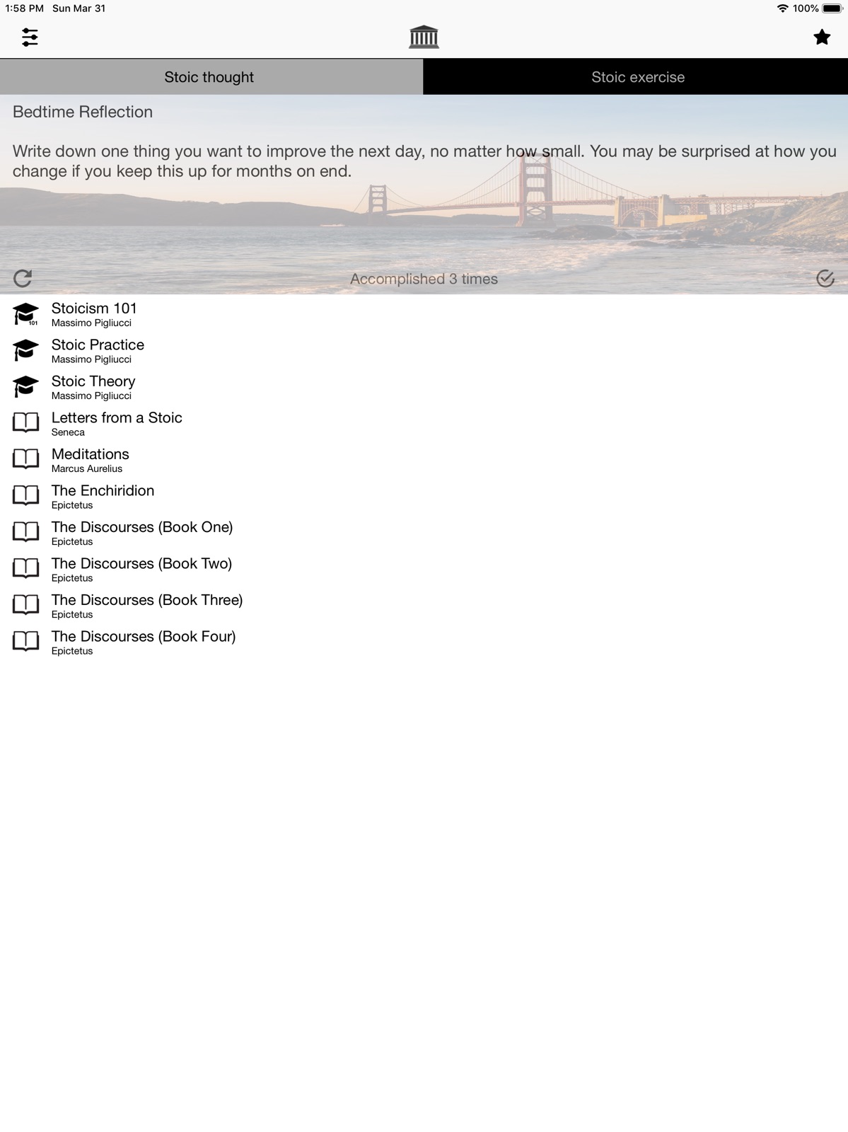 Stoic Meditations ipad screenshot 2