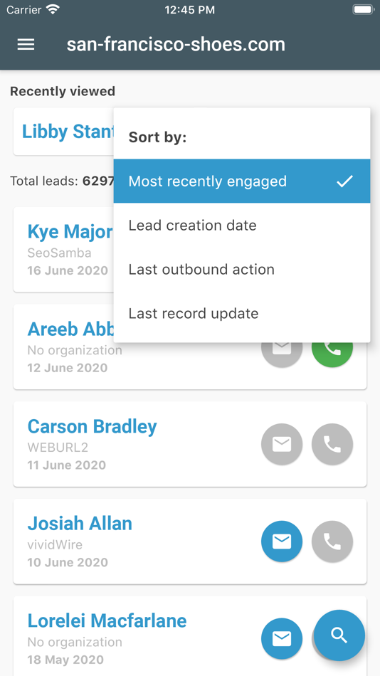 #4. CRM Mobile by SeoSamba (iOS) By: SEO SAMBA CORP.