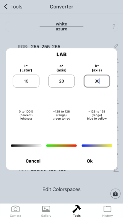 Colorimeter App Screenshot