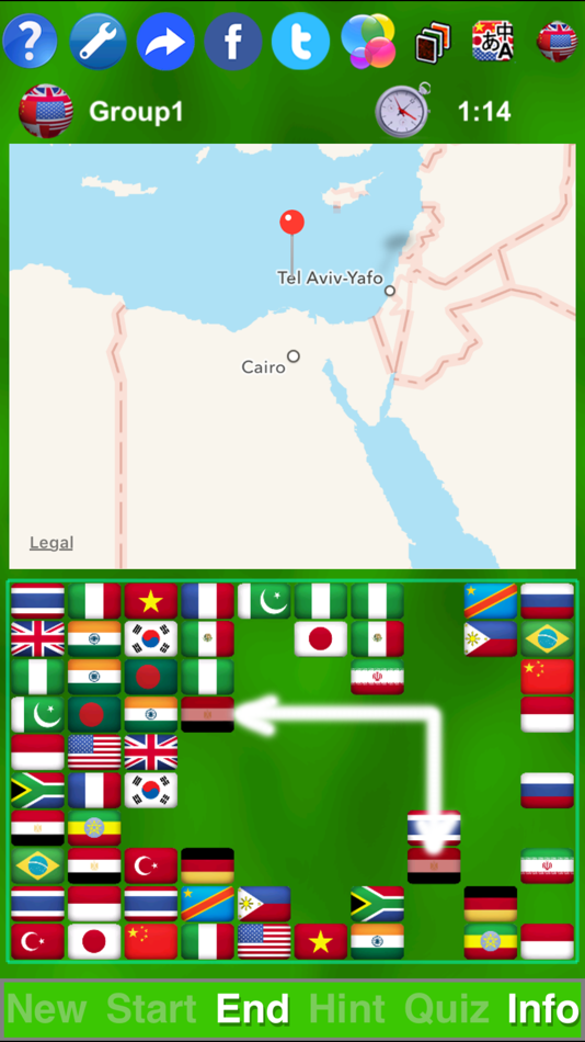 #4. Flag Solitaire + Quiz (iOS) โดย: Shen Zhongyuan