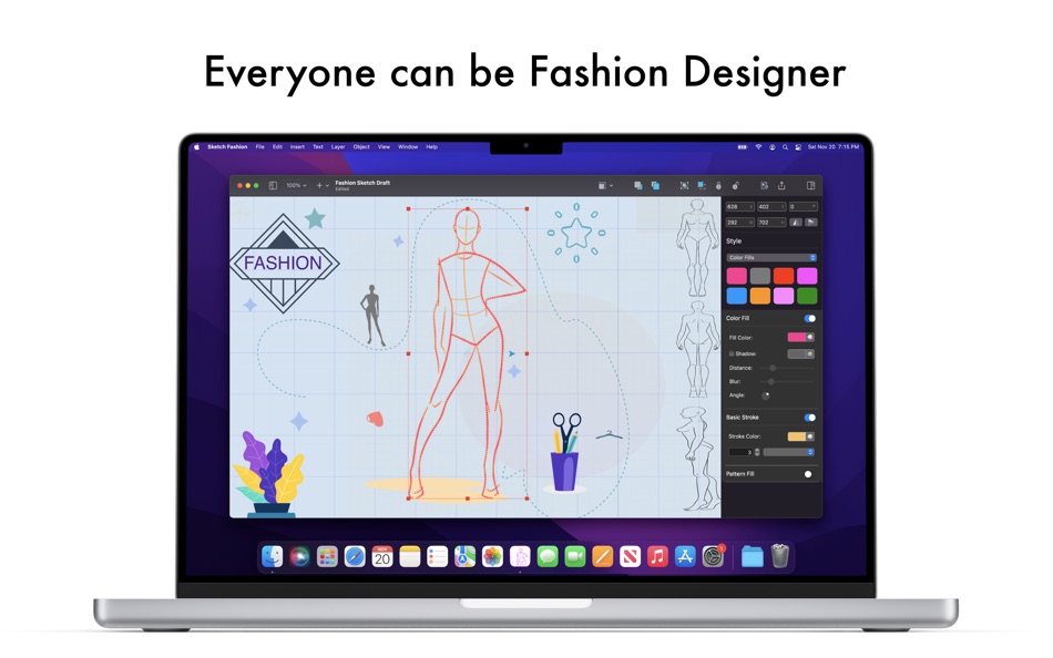 #5. Sketch Fashion (macOS) 由: Splash Colors