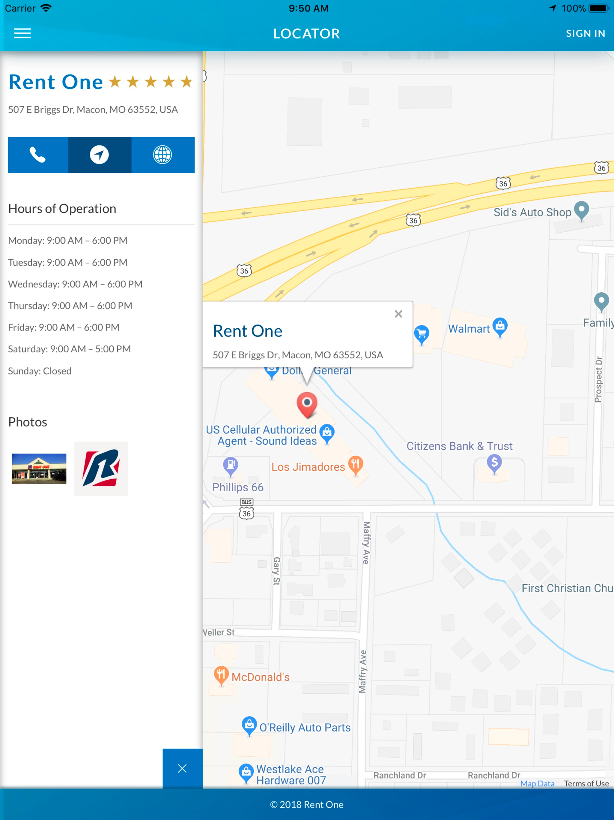 Rent One Customer Portal