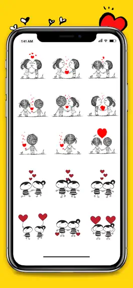 Game screenshot Animated Couple Love Stickers apk