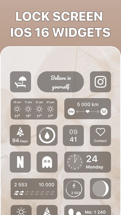 Aesthetic Icon Kit- App Widget Screenshot