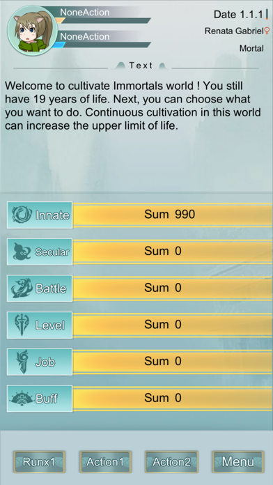 ImmortalLife:Word RPG Game Screenshot