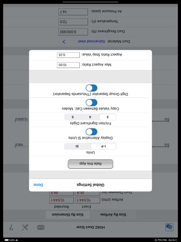 ASHRAE HVAC Duct Sizerのおすすめ画像7