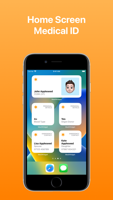 MediWidget: Medical ID Widgetsのおすすめ画像2
