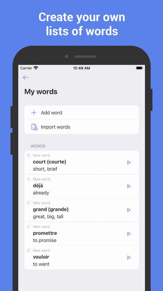 #3. Learn French with Flash cards! (iOS) 由: Nikita Olifer