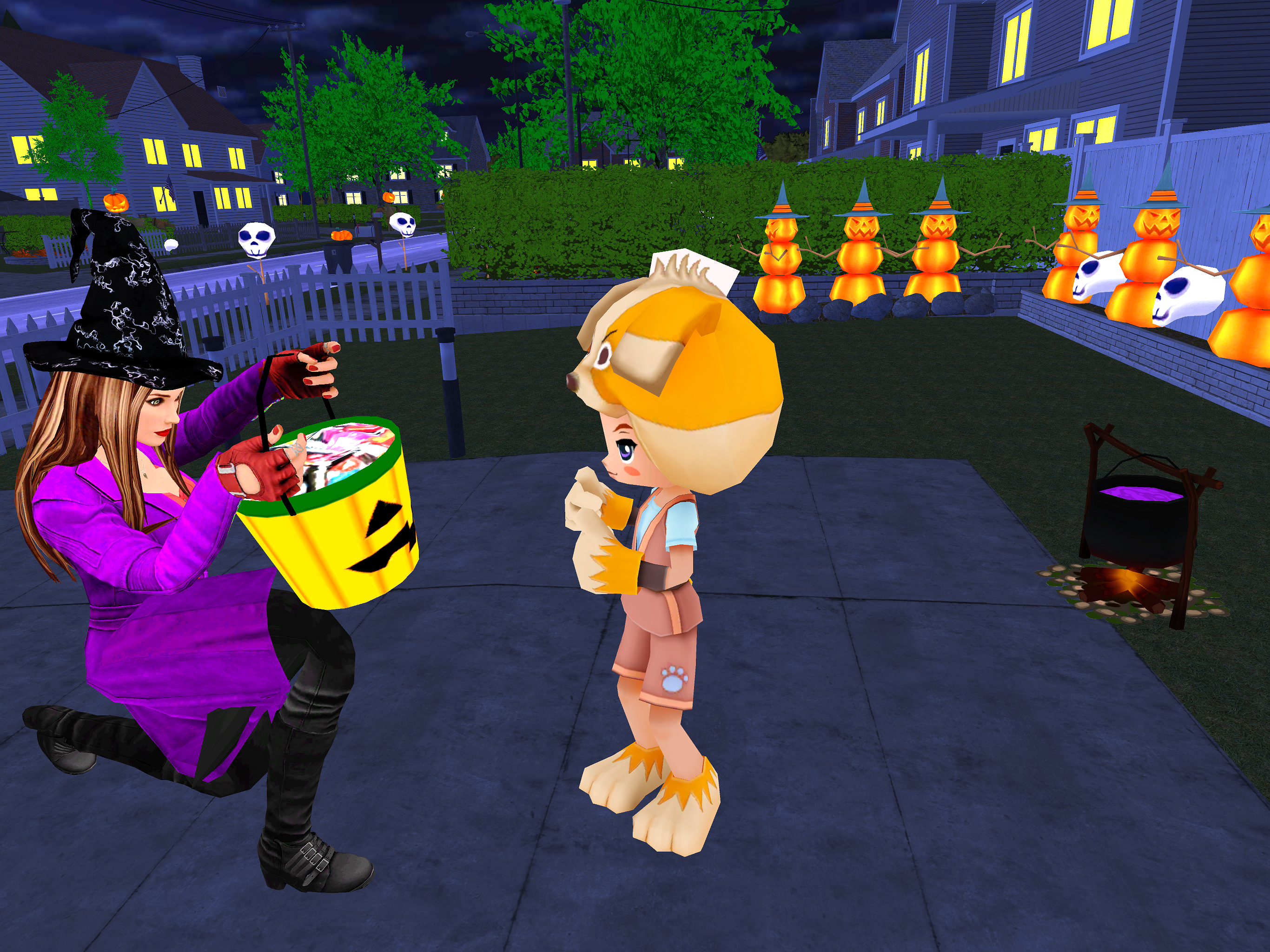 Halloween Witch and Wizard