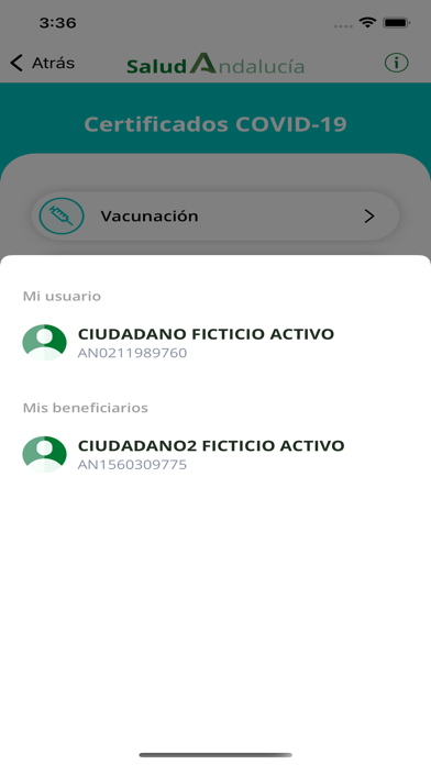 Salud Andalucía Screenshot