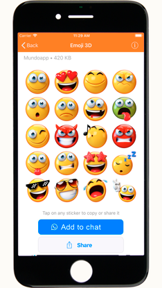 Stickers emojis for iphone screenshot 2