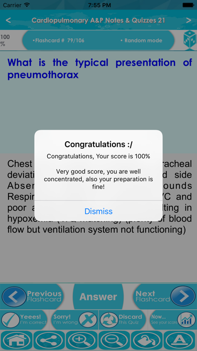Cardiopulmonary A&P Exam Prep Screenshot