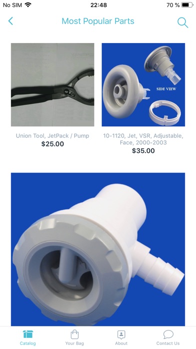 Bullfrog Spa Parts Screenshot