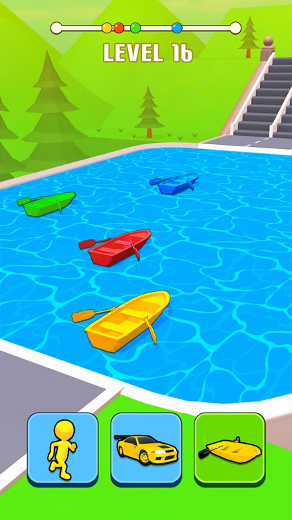 Shape Transform Car Race