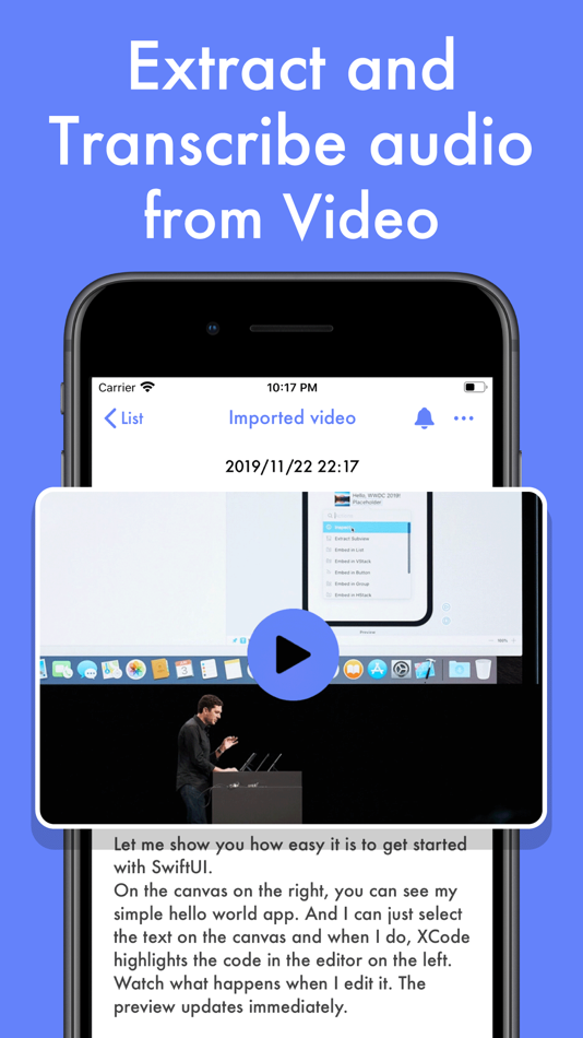 #5. Texter - Recording, Transcript (iOS) 由: Yuichi Matsuoka