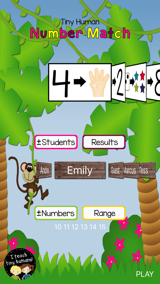 #1. Tiny Human Number Match (iOS) 由: I Teach Tiny Humans, LLC