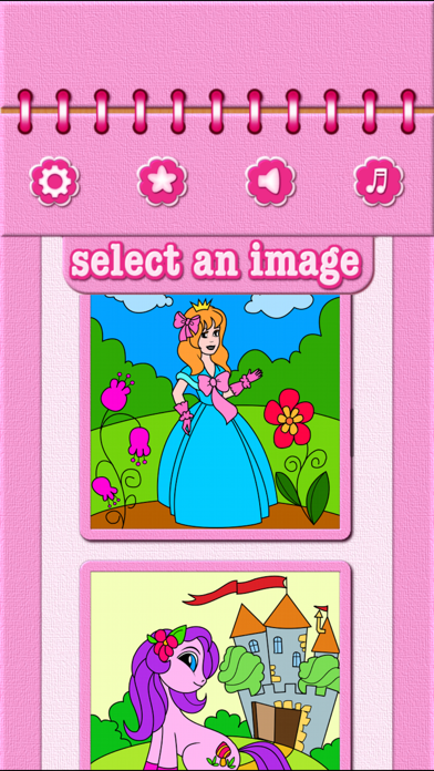 Pony Princess Coloring Book Screenshot