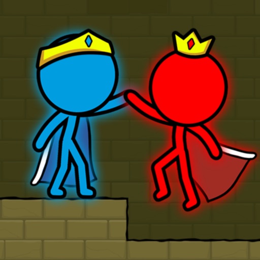 Red & Blue Stickman Icon