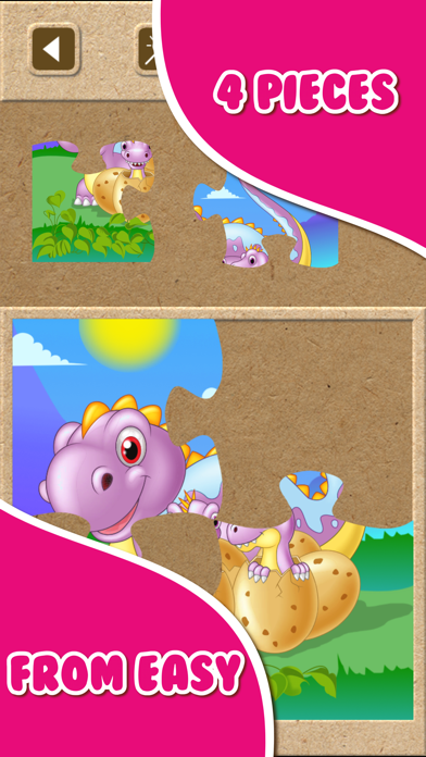 Dinosaur Jigsaw Puzzle Games. Screenshot