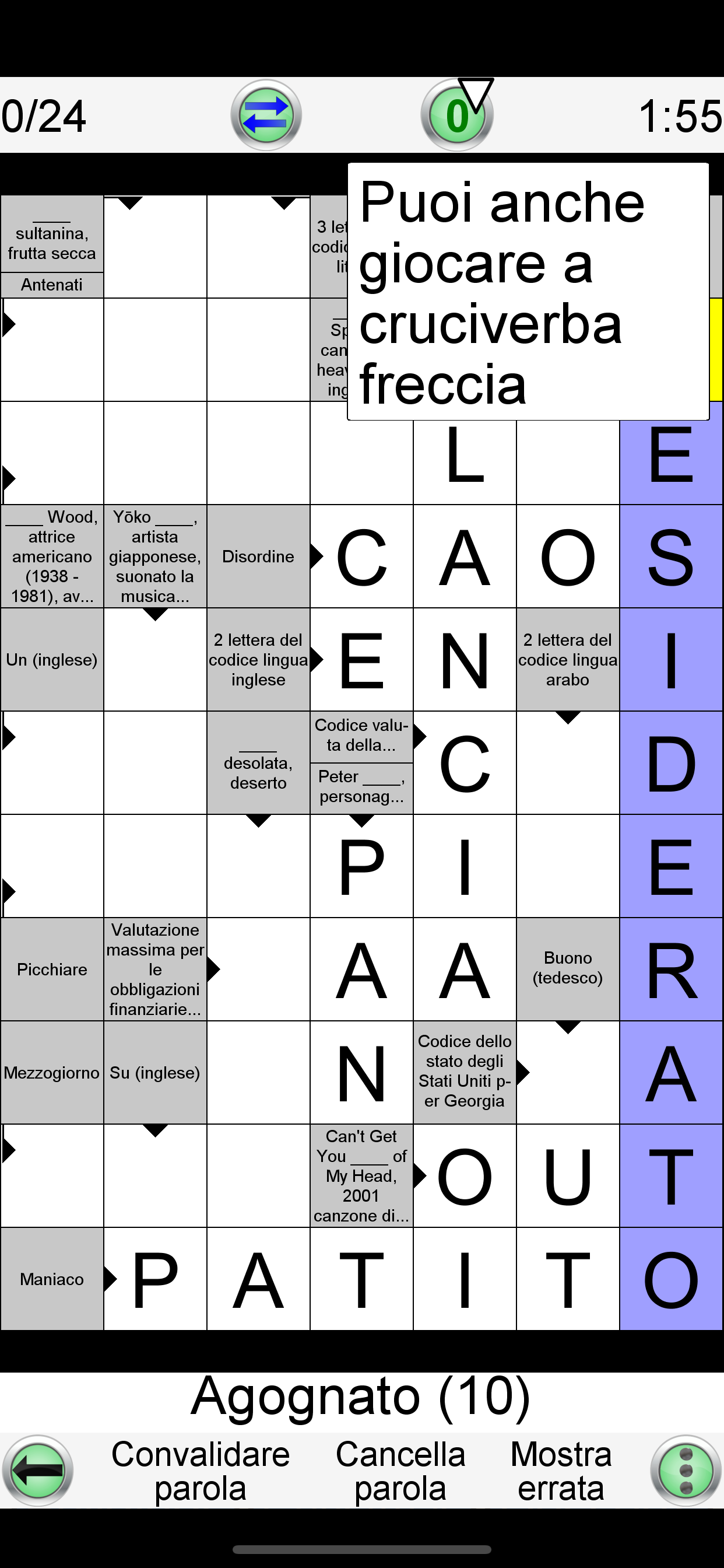 Cruciverba Italiano +