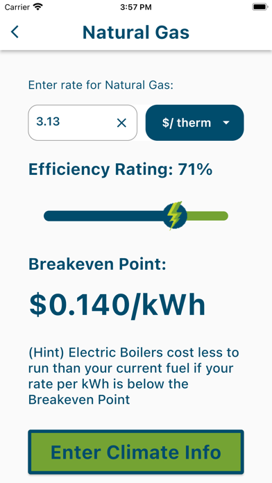 Electro HVAC Calculator Screenshot