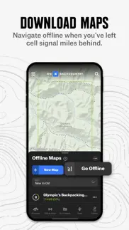 onx backcountry snow/trail gps iphone screenshot 2