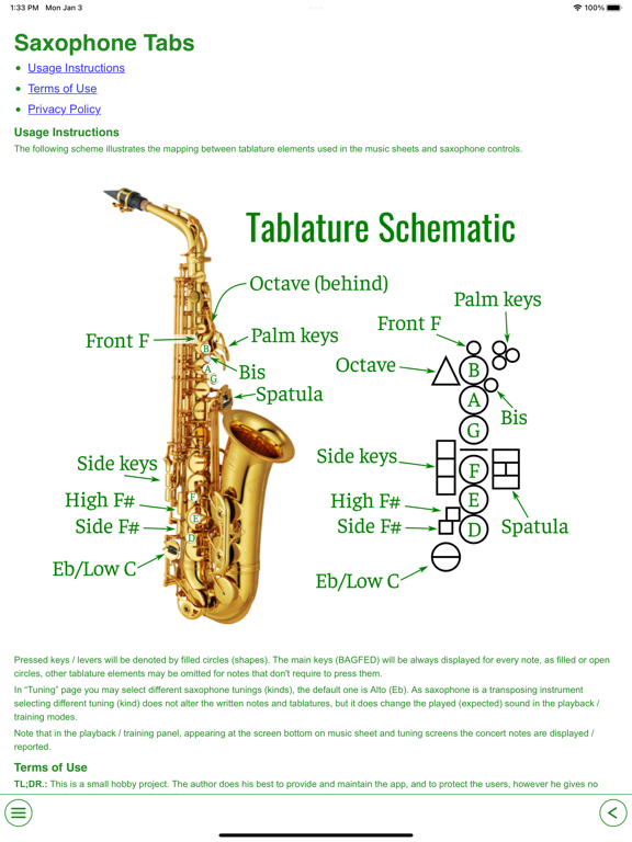 Saxophone Tabs screenshot 4