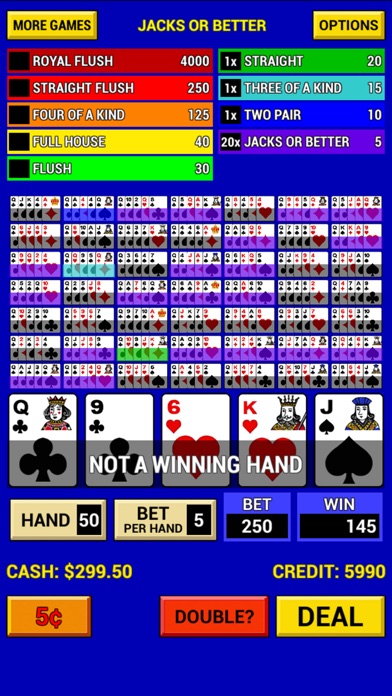 Video Poker Multi. Screenshot
