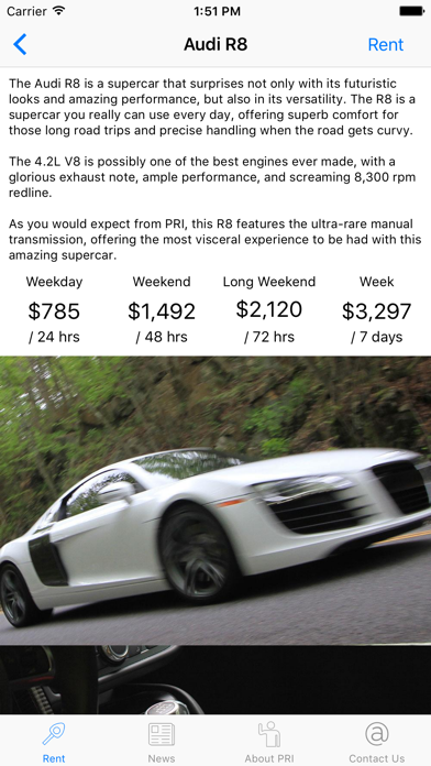 PRI Rentals Screenshot
