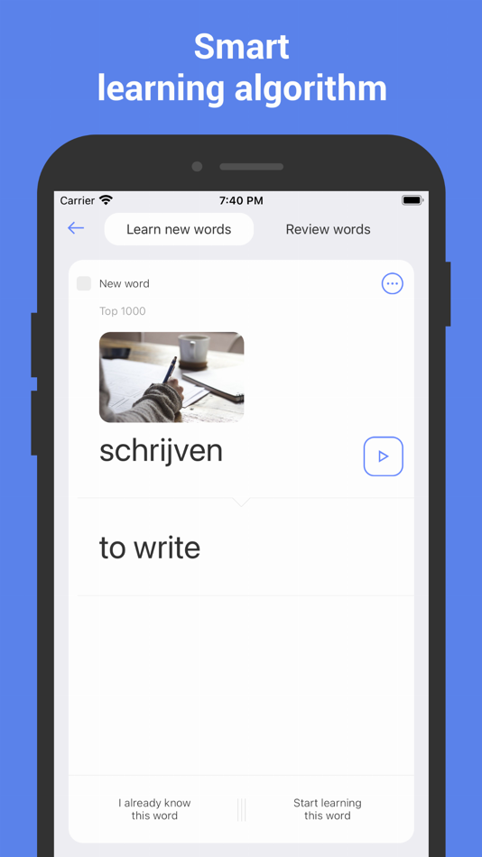 #1. Learn Dutch with Flashcards! (iOS) Podle: Nikita Olifer