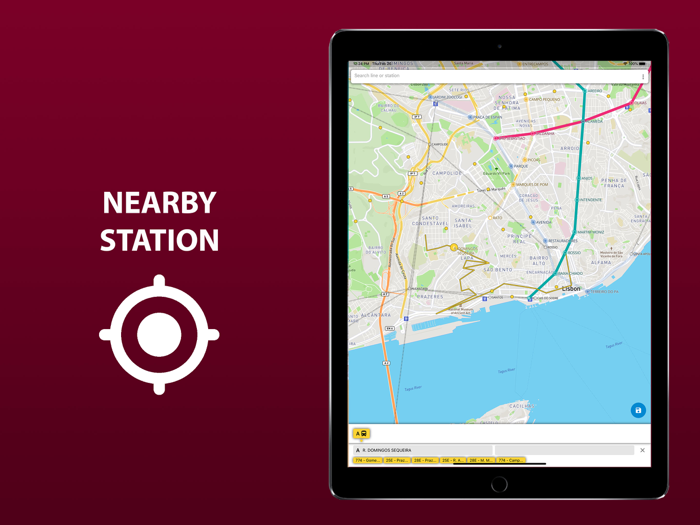 Public transport map Lisbon