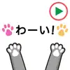 動く！！肉球のステッカー１