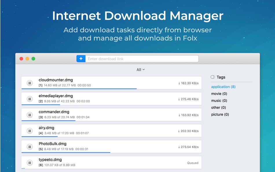 #1. Folx GO+ (macOS) 由: Eltima