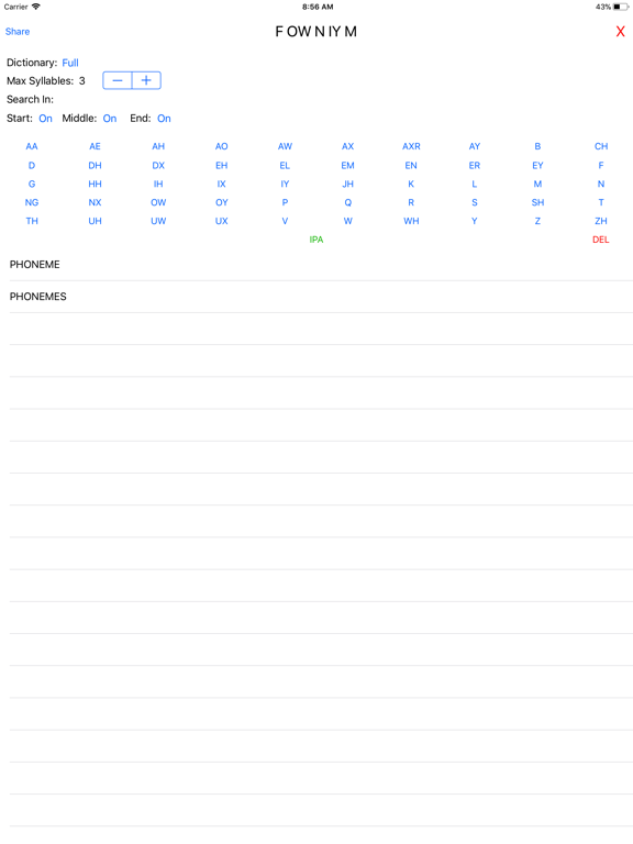 Screenshot #6 pour Phonemic Dictionary