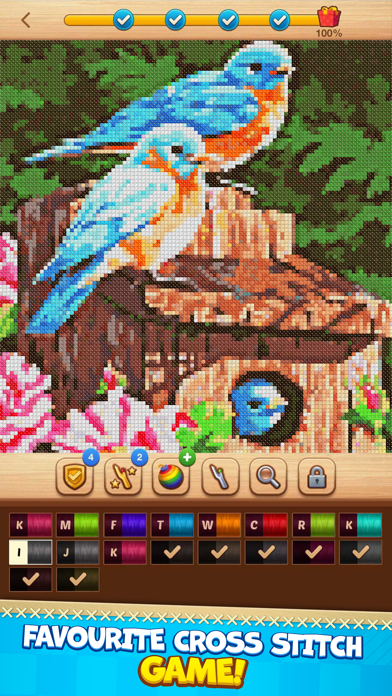 Cross-Stitch: Coloring Bookのおすすめ画像4