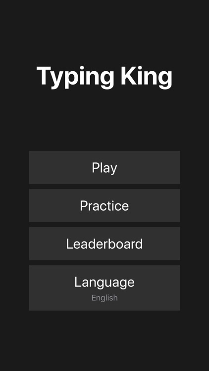Typing King (Typing practice)
