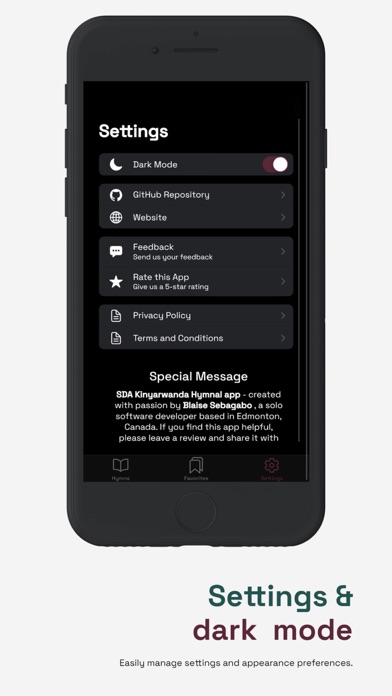 SDA Kinyarwanda Hymnal Screenshot