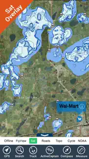 maine lakes charts hd - gps fishing maps navigator iphone resimleri 1