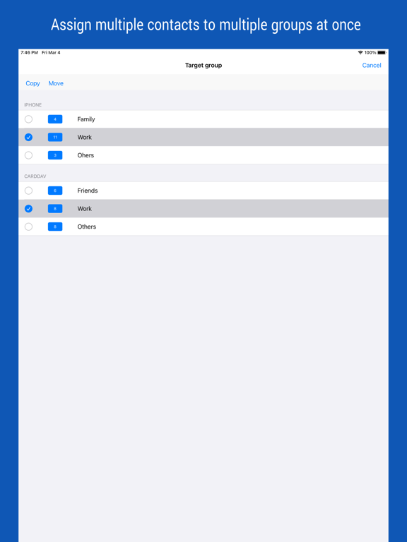 iContacts+: Contacts Group Kit screenshot 3