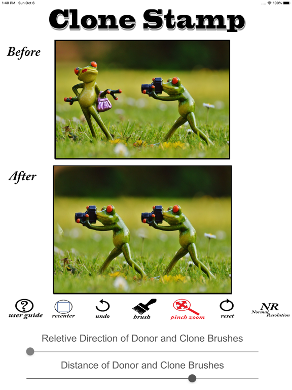 Object Removal Clone Stamp iPad screenshot 5 - Photo & Video app