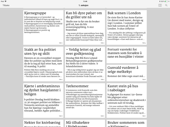 Vennesla Tidende eAvis iPad screenshot