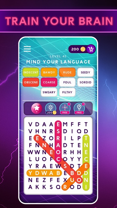 ThunderWords - Word Search App Screenshot