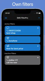 sms filterpro iphone screenshot 2