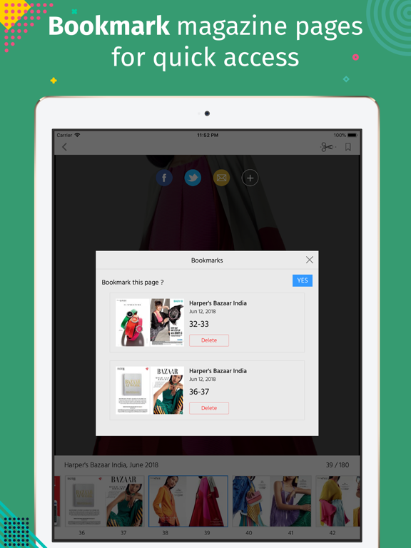 Harper's Bazaar India iPad screenshot 4 - Lifestyle app