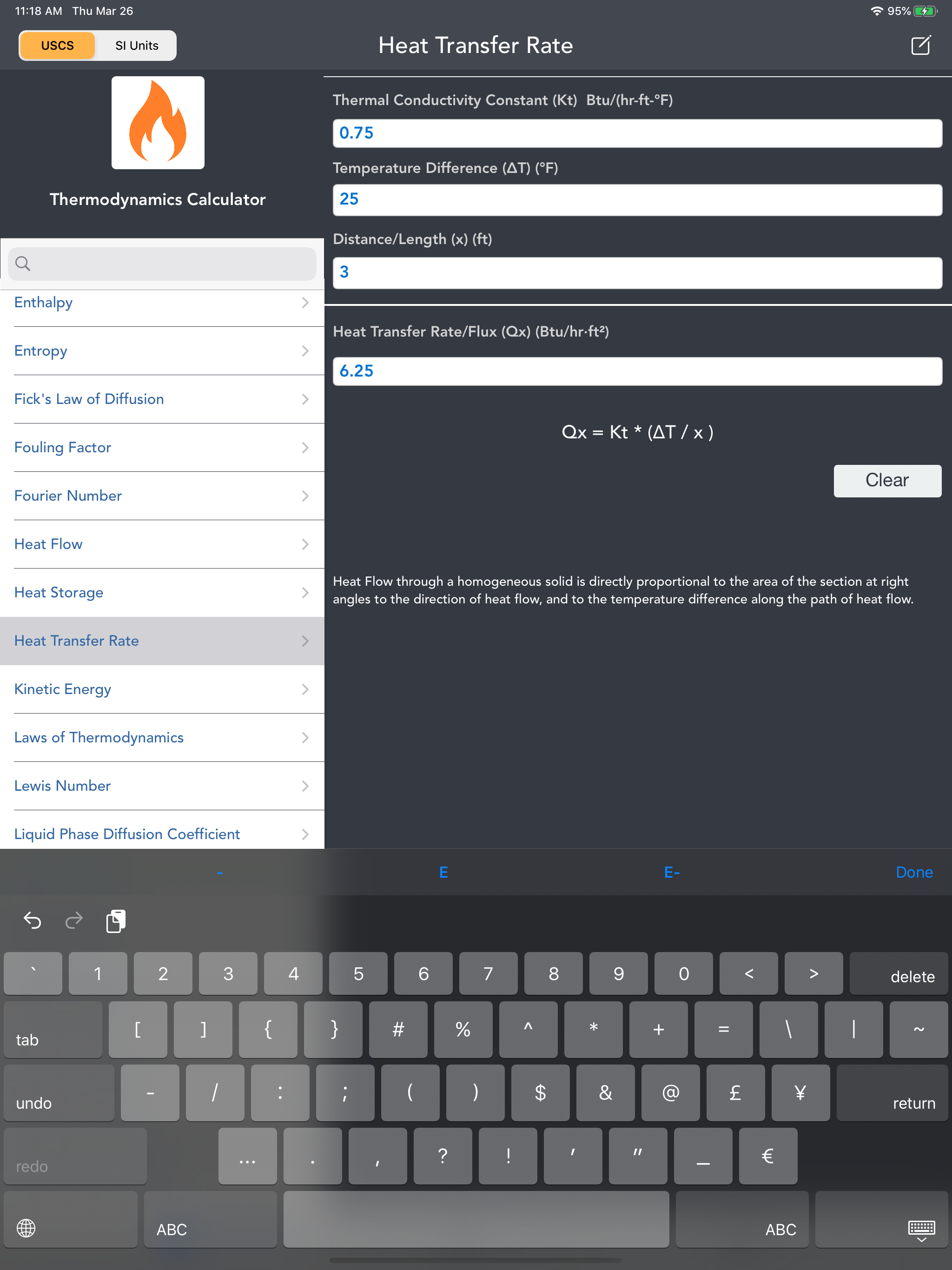Thermodynamics Calculator lite